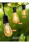 أضواء LED خارجية بطول 30.6 متر تعمل بالكهرباء، تحتوي على 30+2 مصباح S14 بقوة 2 واط - 7