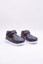 Single Velcro Leather Soft First Step Sandals Navy Blue - 8