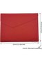 PU Leather A4 File Folder Document Holder Waterproof Portfolio Envelope Folder Case with Invisible M - 2
