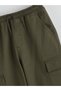 Alita City Lcw Kids Green Elastic Waist Boys' Cargo Jogger Pants - 2