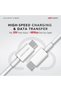 كابل USB من نوع C إلى نوع C، طوله متر واحد، يدعم الشحن السريع بقوة 20 فولت/3 أمبير، وكابل نقل بيانات، ويدعم طاقة تصل إلى 60 واط. - 2