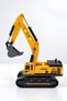 Rubber-Tired Metal Bucket Excavator, 33 cm – 360° Rotating Body, Articulated Arm, Tracked Toy Construction Machine - 5