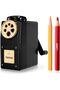 Manual Hand Crank Pencil Sharpener for Colored Pencils 6-12mm, Multi-Size 6 Adjustable Settings, Lar