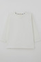 Boys' Long-Sleeve Basic T-Shirt, Ages 5–9, Ecru