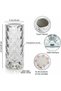2 PCS Crystal Table Lamp,RGB Rose Diamond Touch Night Light - 5