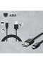 كابل شحن USB لوحدة تحكم PS4، سلك شحن سريع ومتين ومتوافق مع جهاز PlayStation 4. - 3