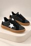 Unisex Rubber Sole, Lace-Up Casual Sneakers for Girls and Boys with Star Details - 3