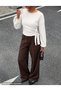 Cotton Side-Tie Balloon-Sleeve Blouse 0275 - 3
