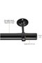 Ceiling-Mount Bracket Set, 4-Pack, Black - 4
