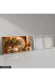 "Golden Circle and Olive Branch in a Vase" Single-Piece Unframed Canvas - Canvas Painting - 5