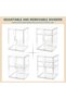Baby Bottle Organizer, Stackable Storage Drawers, Clear Station Organizers Container for Pacifiers, - 7