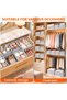 12Pack Drawer Organizer Bins for Clothes, Grey - 7