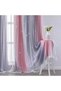 Curtains for Bedroom Decor, Rainbow Pink-Grey-34-45 - 3