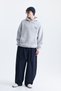 Oversize back printed sweatshirt