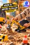 Rubber-Tired Metal Bucket Excavator, 33 cm – 360° Rotating Body, Articulated Arm, Tracked Toy Construction Machine - 3