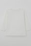 Boys' Long-Sleeve Basic T-Shirt, Ages 5–9, Ecru - 2
