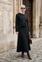 Button-Detail Tweed Skirt Suit 41778 Black - 4