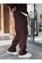 Coffee-Colored Corded Fabric Baggy Pants MRK-2859 - 8