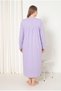 100% Cotton Transitional Fabric Long-Sleeved Plus-Size Maternity Nightgown 521 - 5