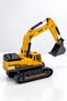 Rubber-Tired Metal Bucket Excavator, 33 cm – 360° Rotating Body, Articulated Arm, Tracked Toy Construction Machine - 7
