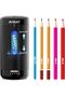 Electric Pencil Sharpener, Fully Automatic Pencil Sharpener, Auto in & Out, Rechargeable Hands-Free