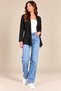 Women's Black Cardigan in Soft Viscose with Brushed Inside Shardons - 5