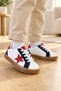Unisex Rubber Sole, Lace-Up Casual Sneakers for Girls and Boys with Star Details - 6