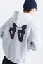 Oversize back printed sweatshirt - 6