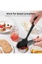 22,7cm Small Silicone Spatula for Cooking Scraping (Black) - 6