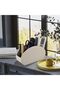PU Leather Remote Control Holder,TV Remote Caddy/Box with 5 Compartments,Bedside Table Organizer for - 6