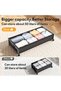 Underbed Storage Containers with Wheels, Large Under Bed Drawers, Rolling Organizer with Removable L - 5