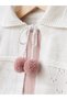 Girls' Knit Dress Set with a Pom-Pom Cardigan - 4