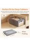 Pack of 6 Clothes Storage Containers with Metal Frame, Foldable Storage Box with Lid, 25 L Stackable - 4