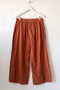 Italian Orange-Elasticated Wide-Leg Corduroy Oversized Woven Pants 102 68 - 3