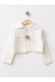 Girls' Knit Dress Set with a Pom-Pom Cardigan - 3