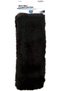 Seat Belt Comforter, Black Simulated Sheepskin -50080