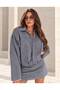 Women's Suede Bomber Jacket 24999-THL - 4