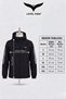 Women's Sports Raincoat, Anthracite – Hooded, with White Striped Detail, Lightweight Windbreaker, Transitional - 6