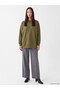 TWO MT SHOP QUALITY Khaki Soft Touch Oversized Women's Sweatshirt - 2