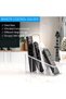 Remote Control Holder, Plastic Divided Organizer Bins With 4 Compartment Clear, Caddy for Food Snack - 4