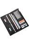 Men's Ultrathin PU Leather Long Wallet (Black) - 3