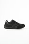 Women's Black Lace-Up Flat Sole Comfortable Sneakers - Walking Shoes - 3