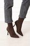 Women's Suede Zip-Up Boots with Stiletto Heels—Elegant and Stylish Design - 2