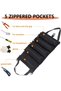 Super Roll Tool Roll,Multi-Purpose Roll Up Tool Bag, Wrench Roll,Canvas Tool Organizer Bucket,Car Fi - 3