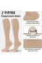 Flight Compression Socks, Toeless Support Socks Open Toe Compression Stockings Calf Pressure Sock fo - 4