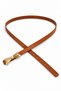 Women's Thin Buckled Belt with Bow Detail – Stylish Belt for Pants and Dresses, Available in Gold and Silver Buckle Options - 3