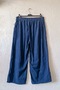 Italian Navy Blue Elasticated Hem Wide-Leg Corduroy Oversized Woven Pants 102 68 - 3