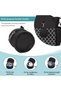 Diaper Bag Tote with Pacifier Case&Changing Station Upgrade Multi-Function Messenger Weekender Bag B - 5
