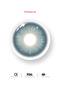 Premium Soft Contact Lenses Lore Blue 1 Month Wear, Anti-UV Protection, High Oxygen Permeability, 2 Pieces Pack - 6