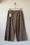 Italian Taupe Color Mink-Trimmed, Elasticated Hem, Corduroy Oversized Woven Pants 102 68 - 2